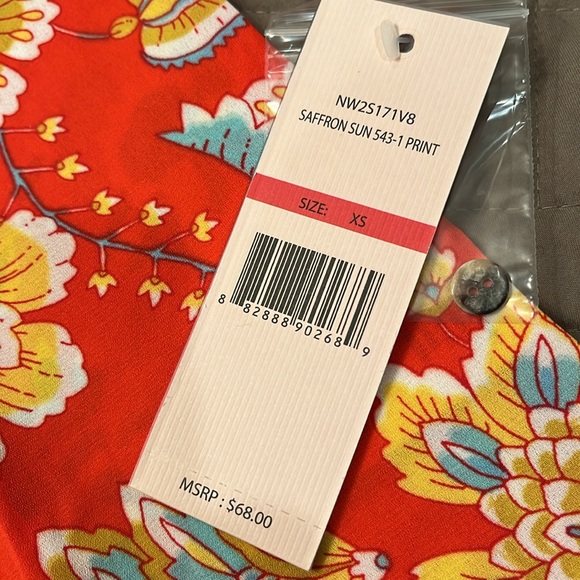 Nanette Nanette Lepore Crepe Chiffon Blouse / NWT/ XS - Picture 5 of 10